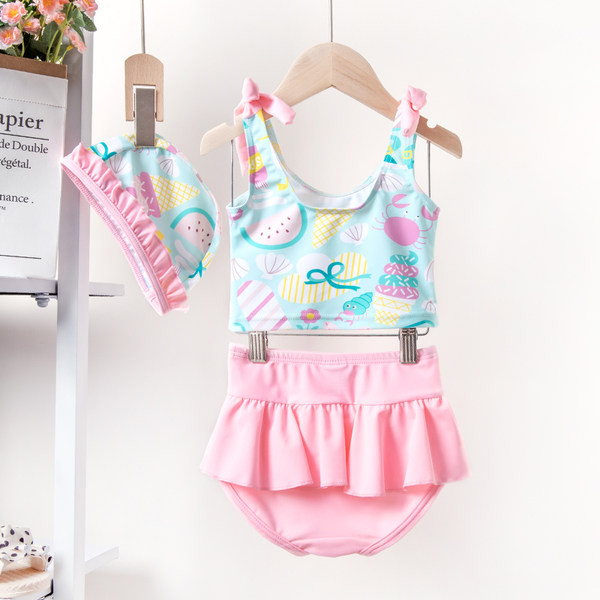 Paeltega laste ujumistrikoo tüdrukutele