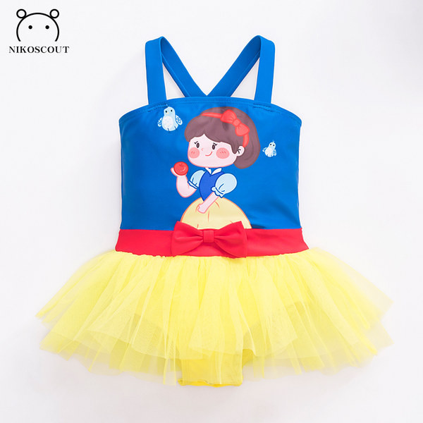 Novi model cijelog dječjeg kupaćeg kostima sa tilom za djevojčice