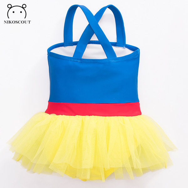 Novi model cijelog dječjeg kupaćeg kostima sa tilom za djevojčice