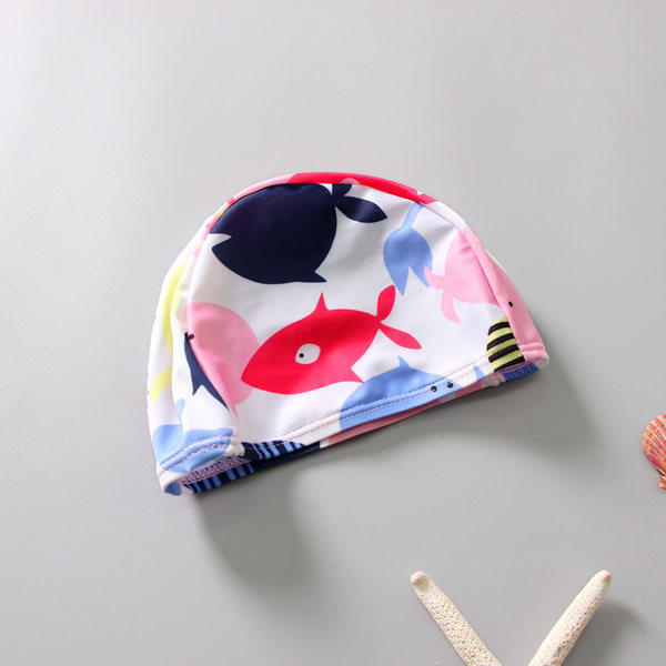 Lukuga ja värvilise aplikatsiooniga laste ujumistrikoo