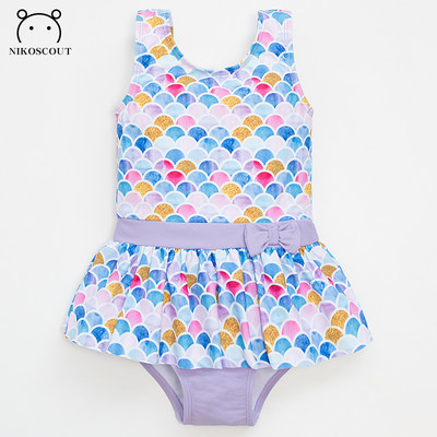 Cijeli kupaći kostim sa širokim naramenicama - za djevojčice