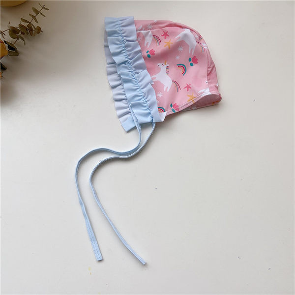 Kaheosaline ja ükssarviku aplikatsiooniga laste ujumistrikoo