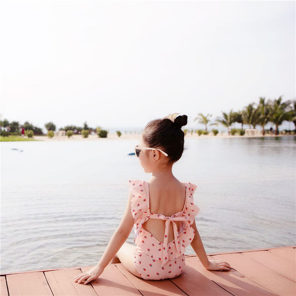 Cijeli kupaći kostim s aplikacijom za djevojčice