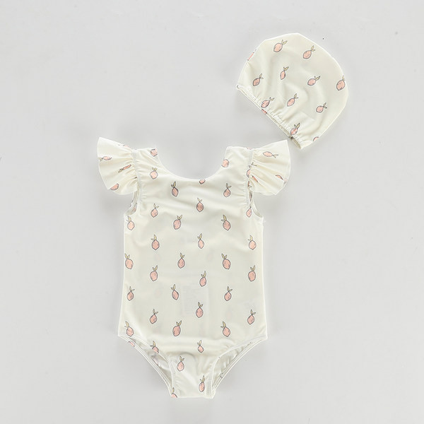 Παιδικό ολόσωμο μαγιό με βολάν για κορίτσια