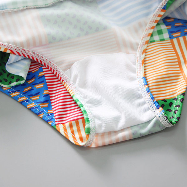 Παιδικό πολύχρωμο μαγιό με κορδόνια