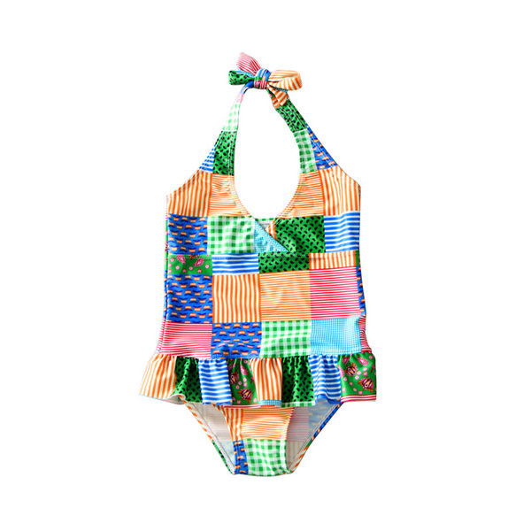 Παιδικό πολύχρωμο μαγιό με κορδόνια