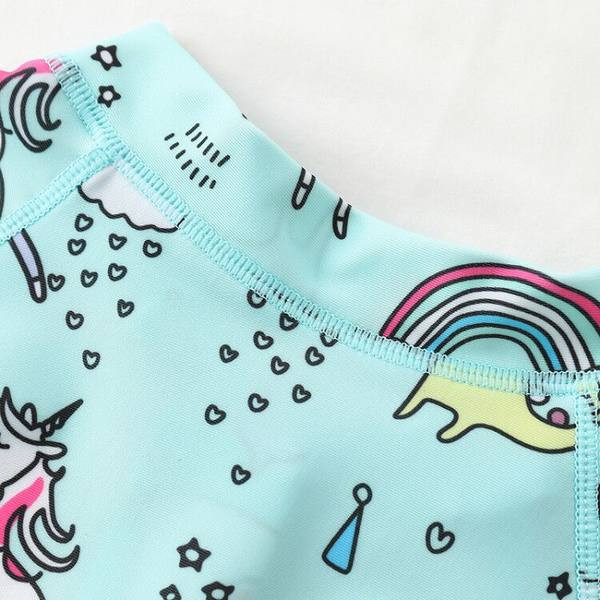 Dječji kupaći kostim za zaštitu od sunca s patentnim zatvaračem