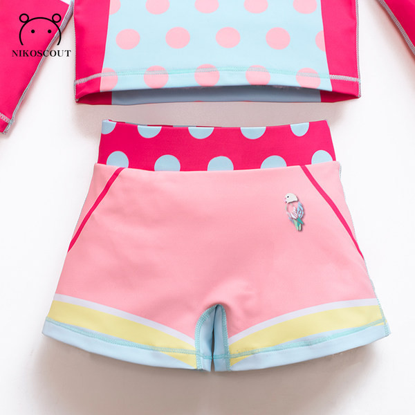 Moderan dvodijelni dječji kupaći kostim za djevojčice