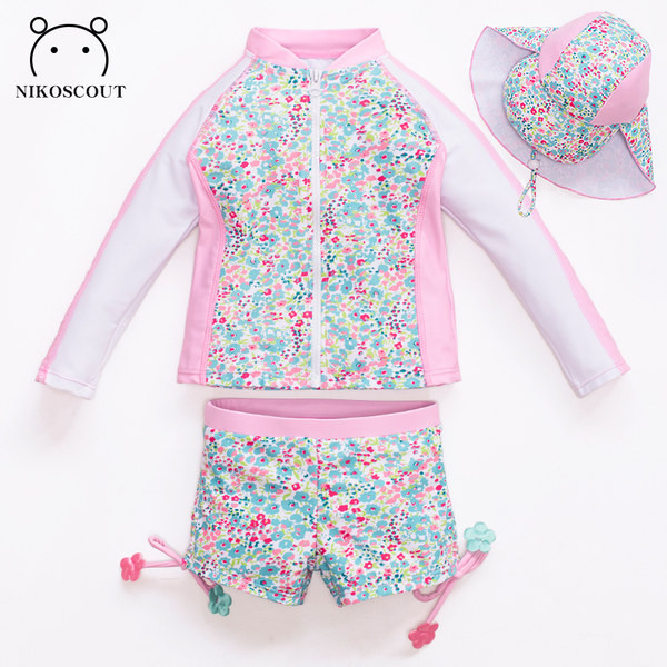 Novi dvodijelni model kupaćeg kostima sa cvjetnim uzorkom za djevojčice