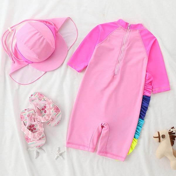 Παιδικό αντηλιακό μαγιό με μονόκερο απλικέ