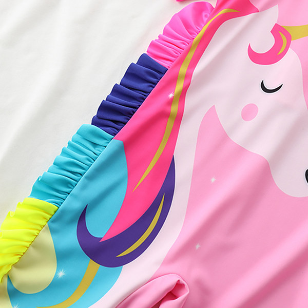 Παιδικό αντηλιακό μαγιό με μονόκερο απλικέ