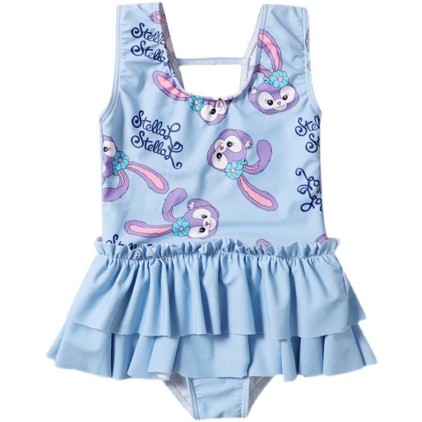 Παιδικό μαγιό με απλικέ και φαρδιά λουράκια