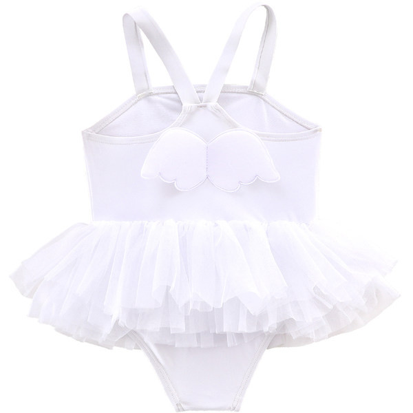 Jauns bērnu peldkostīma modelis ar tillu meitenēm