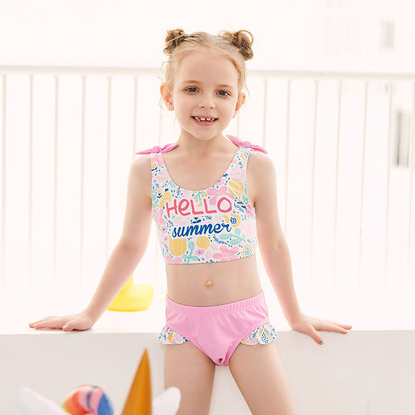 Dječji kupaći kostim iz dva dijela sa natpisom