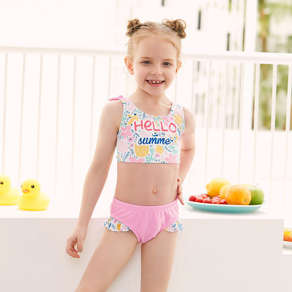 Dječji kupaći kostim iz dva dijela sa natpisom