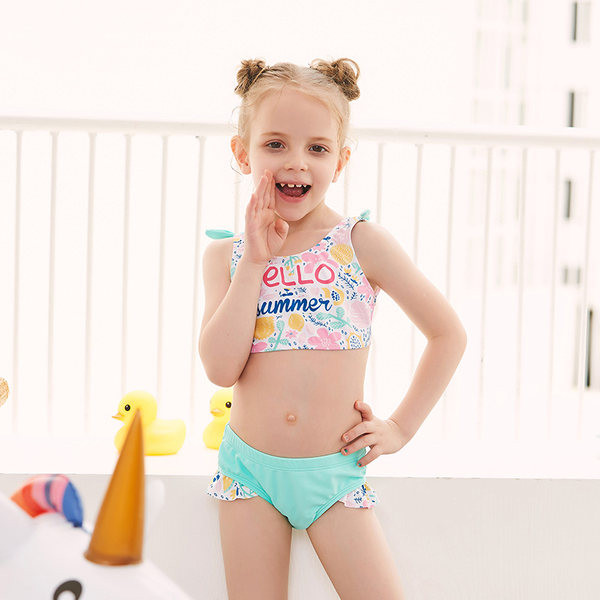 Dječji kupaći kostim iz dva dijela sa natpisom