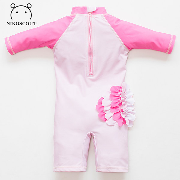 Dječji kupaći kostim za djevojčice s aplikacijom za sunčanje