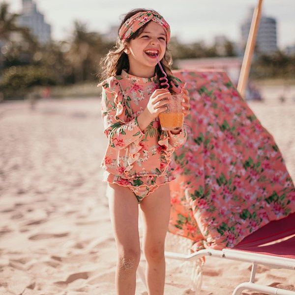 Dječji dvodijelni kupaći kostim s dugim rukavima