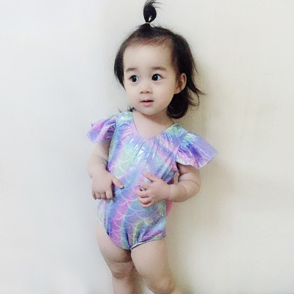 Dječji cijeli kupaći kostim za djevojčice s trakom