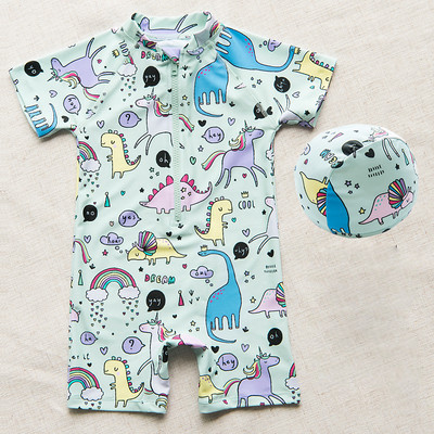 Täielik 3/4 varrukatega ujumistrikoo tüdrukule