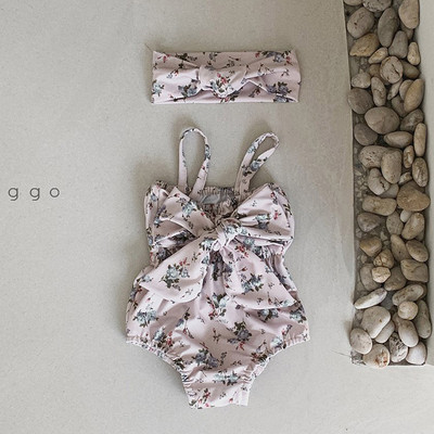 Laste ujumistrikoo kaheosaline või terve mudel