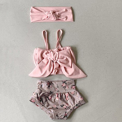 Laste ujumistrikoo kaheosaline või terve mudel