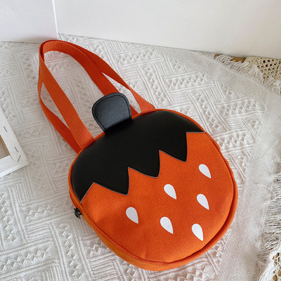 Kaasaegne ümara kujuga lastekott tüdrukutele