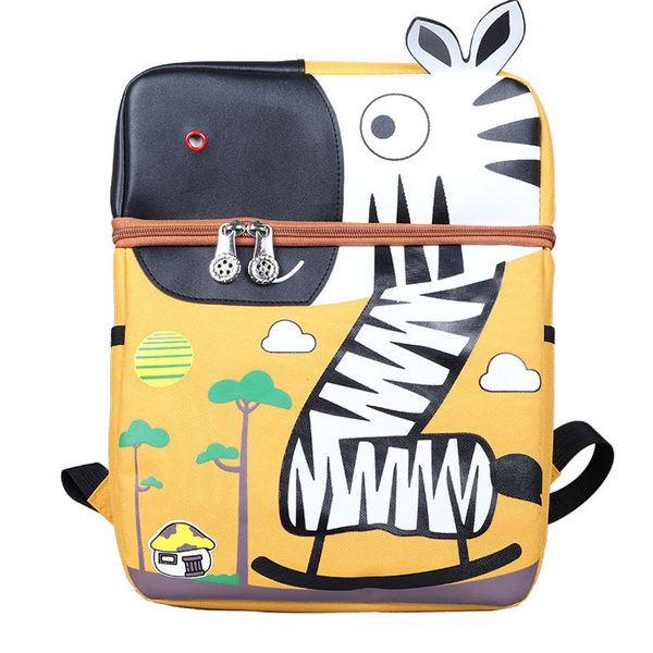 Moderan dječji ruksak s uzorkom i patentnim zatvaračem za djevojčice i dječake