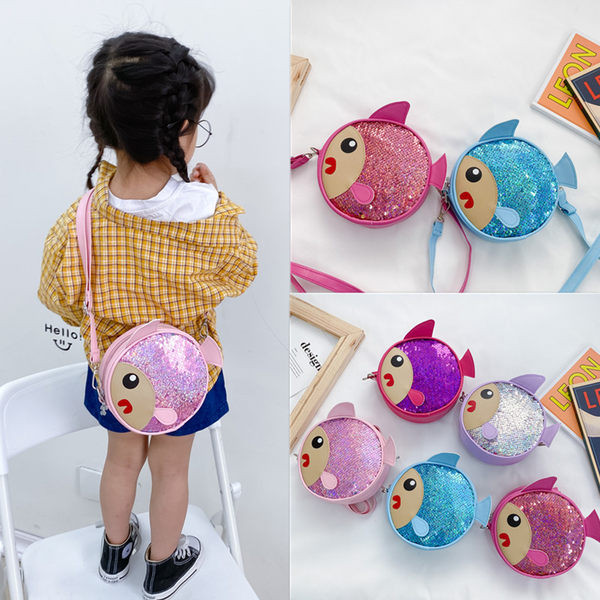 Moderan dječji okrugli ruksak s dugom ručkom za djevojčice