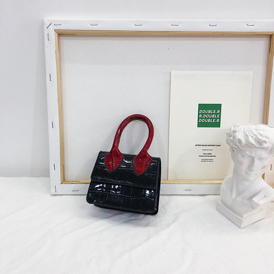 Stiilne metallist pika sangaga lastekott tavaline mudel