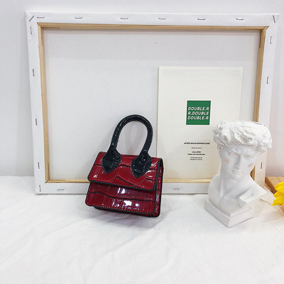 Stiilne metallist pika sangaga lastekott tavaline mudel