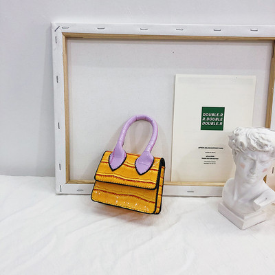 Stiilne metallist pika sangaga lastekott tavaline mudel