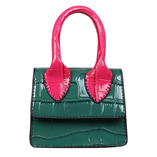 Stiilne metallist pika sangaga lastekott tavaline mudel