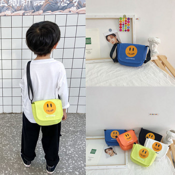 Детска ежедневна чанта с апликация и дълга дръжка