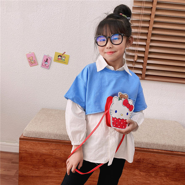 Stiilne pika sangaga lastekott tüdrukutele