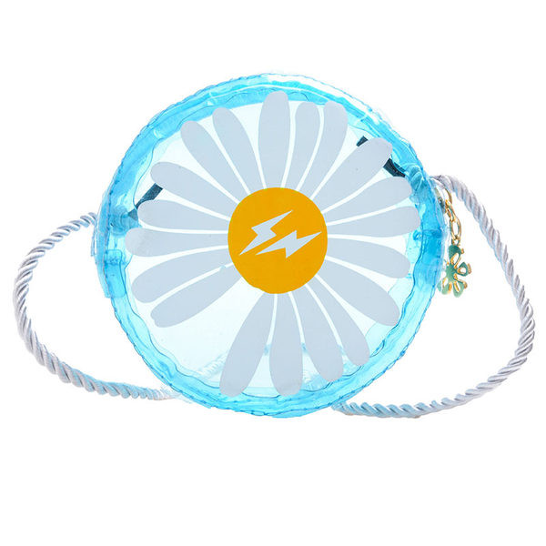 Κομψή παιδική στρογγυλή τσάντα με μακριά λαβή