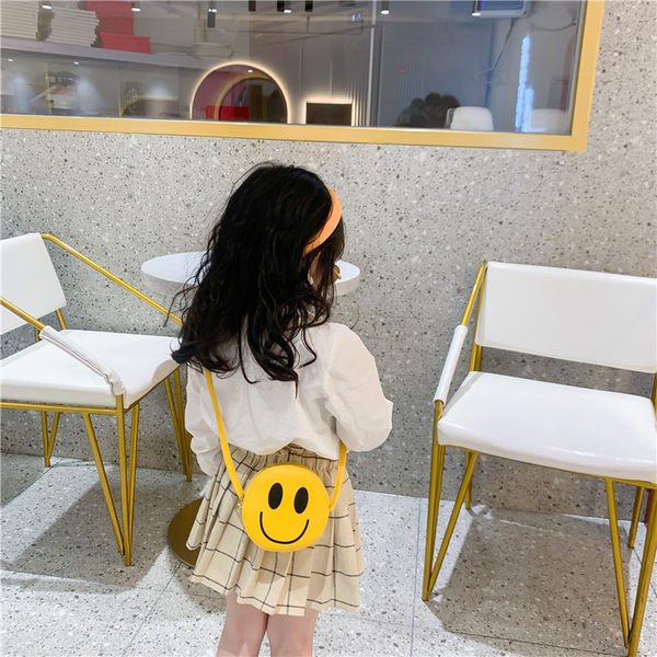 Laste igapäevane ümmargune pika sangaga kott