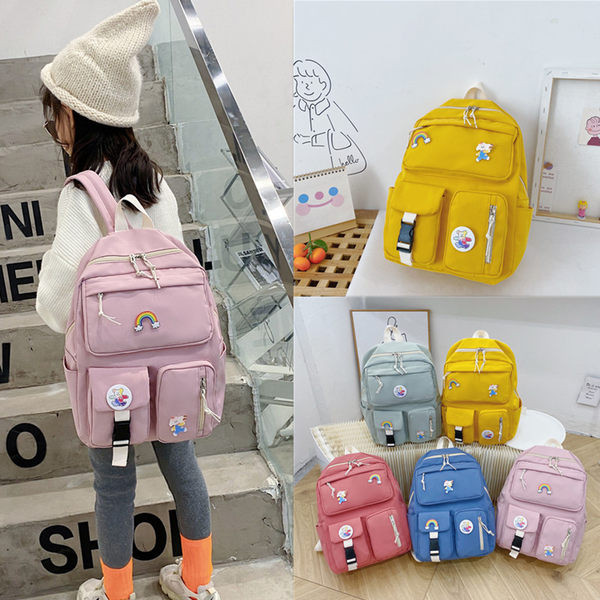 Kaasaegne taskutega laste seljakott tüdrukutele ja poistele