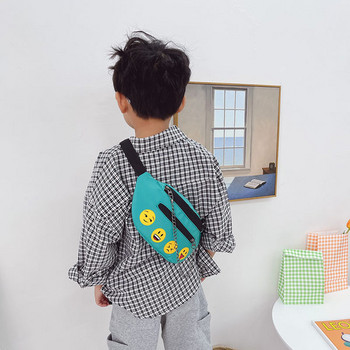 Модерна детска чанта с метална верижка и апликация за момчета и момичета