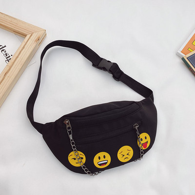 Moodne metallist keti ja aplikatsiooniga lastekott poistele ja tüdrukutele