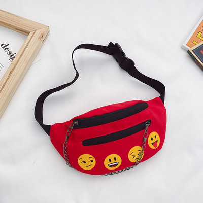 Moodne metallist keti ja aplikatsiooniga lastekott poistele ja tüdrukutele