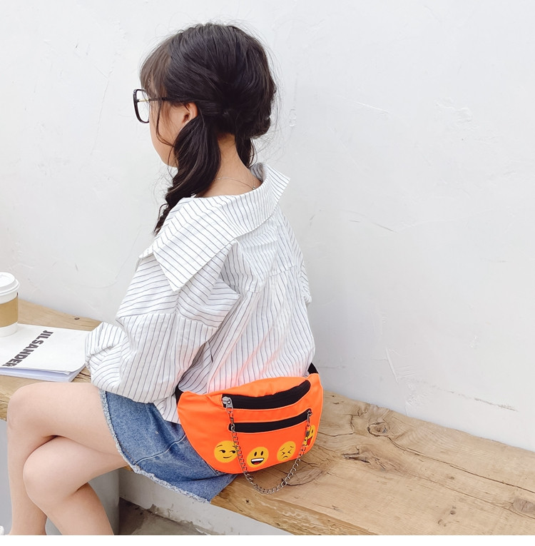 Moodne metallist keti ja aplikatsiooniga lastekott poistele ja tüdrukutele