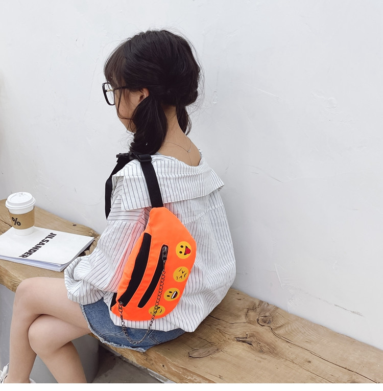 Moodne metallist keti ja aplikatsiooniga lastekott poistele ja tüdrukutele