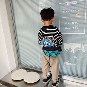 Детска ежедневна чанта изчистен модел с връзки за момчета
