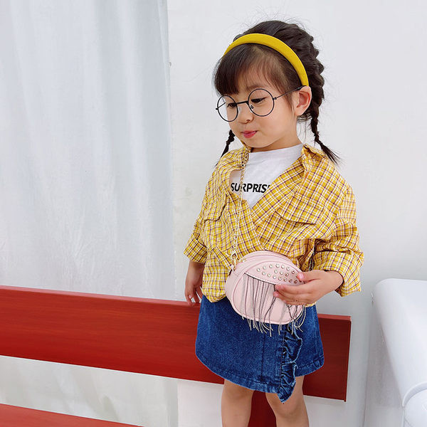 Stiilne narmastega laste minikott tüdrukutele