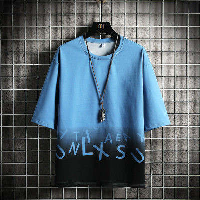 Ανδρική αθλητική φόρμα με επιγραφή και οβάλ ντεκολτέ