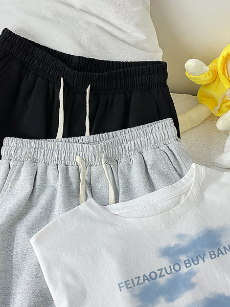 Καθημερινά ανδρικά σετ μπλουζάκι και σορτς