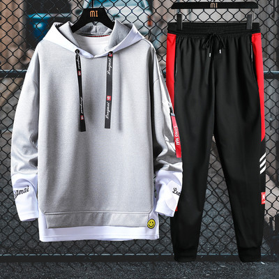 Meeste spordimeeskond dressipluusi ja pikkade pükstega