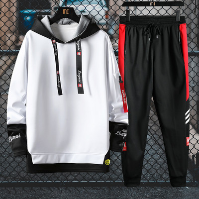 Meeste spordimeeskond dressipluusi ja pikkade pükstega