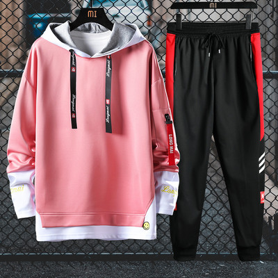 Meeste spordimeeskond dressipluusi ja pikkade pükstega